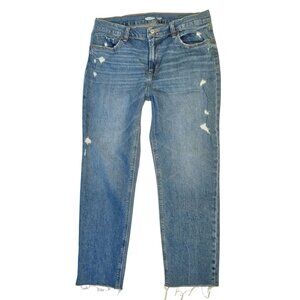Old Navy Mid Rise Boyfriend Women's Jeans Size 8 Distressed Style
